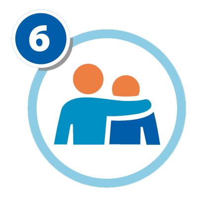 Point 6 Graphic: Patient with supportive person