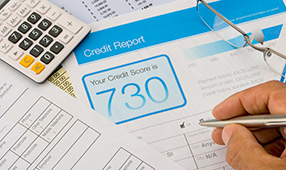 Close Up of Credit Report