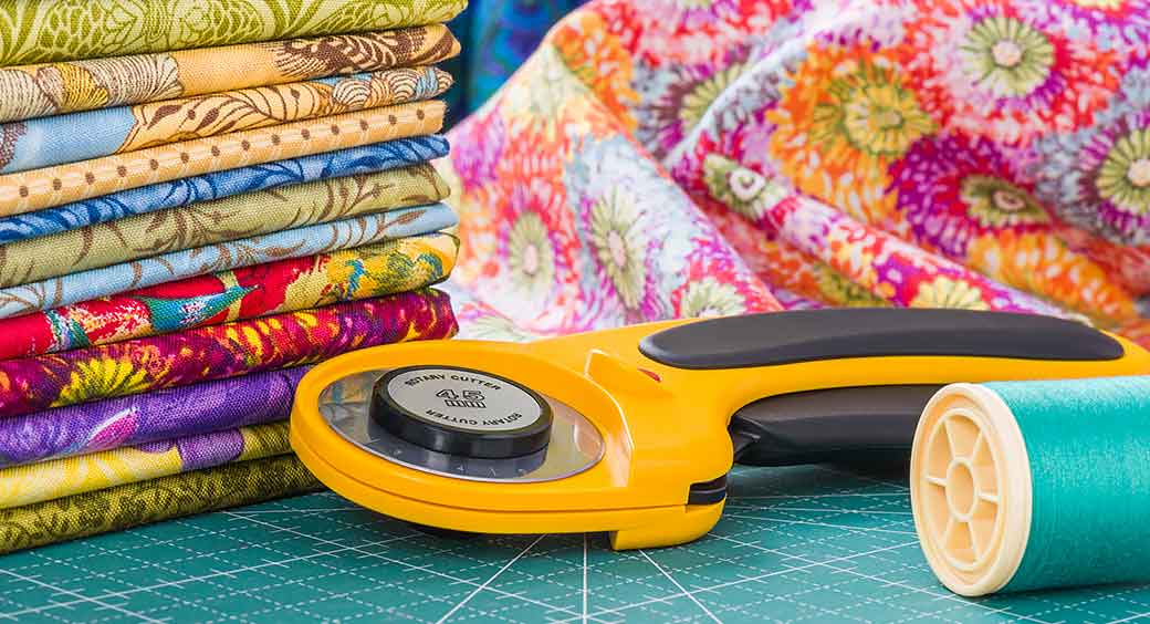 Magazines for Quarantine Hobbies - Colorful Fabric and Cutting Tool