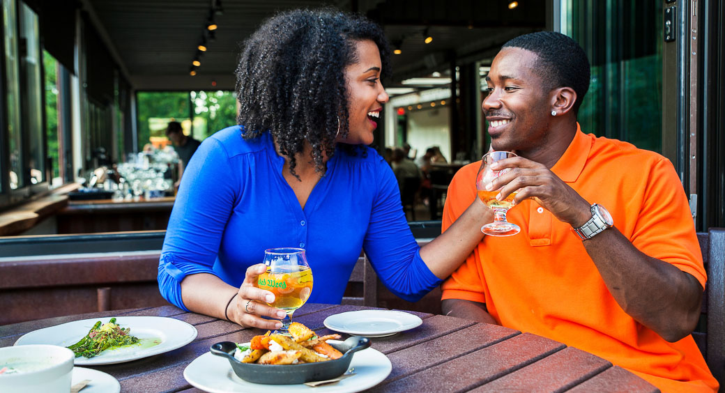 Best Cities for Long Weekends - Happy Couple Dining Out in Asheville, NC
