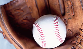 Baseball in a Baseball Glove