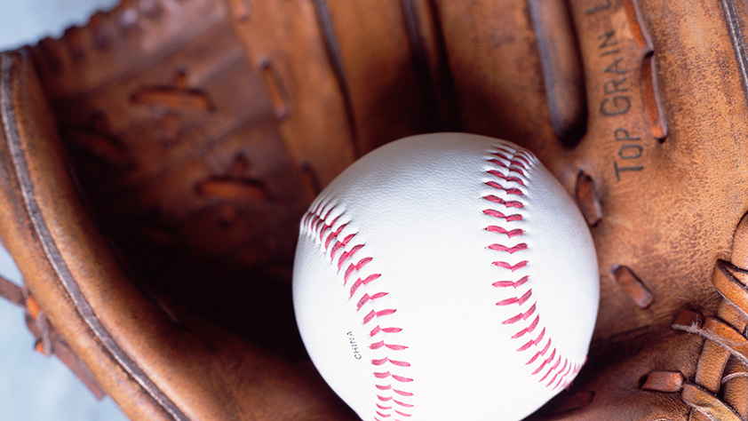 Baseball in a Baseball Glove