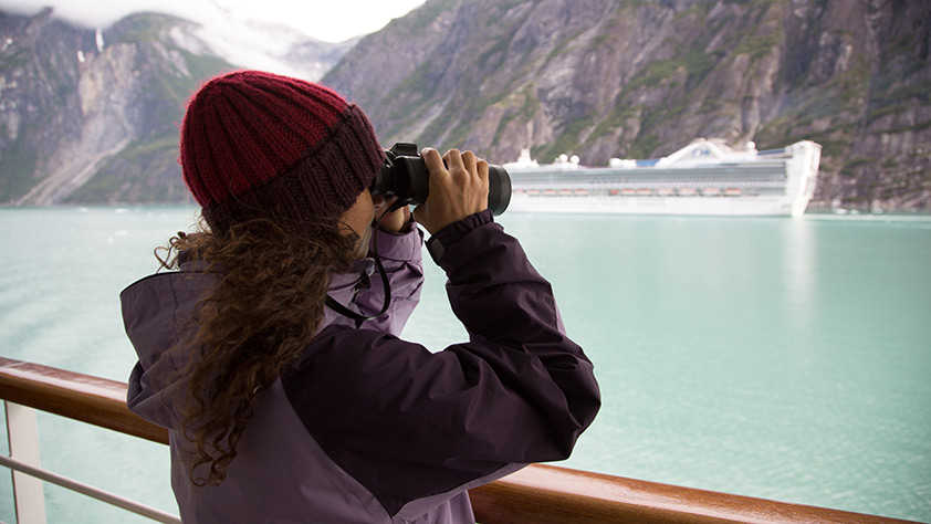 Woman on Arctic Cruise