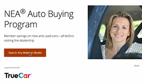 Image of the NEA Auto Buying Program page on neamb.com