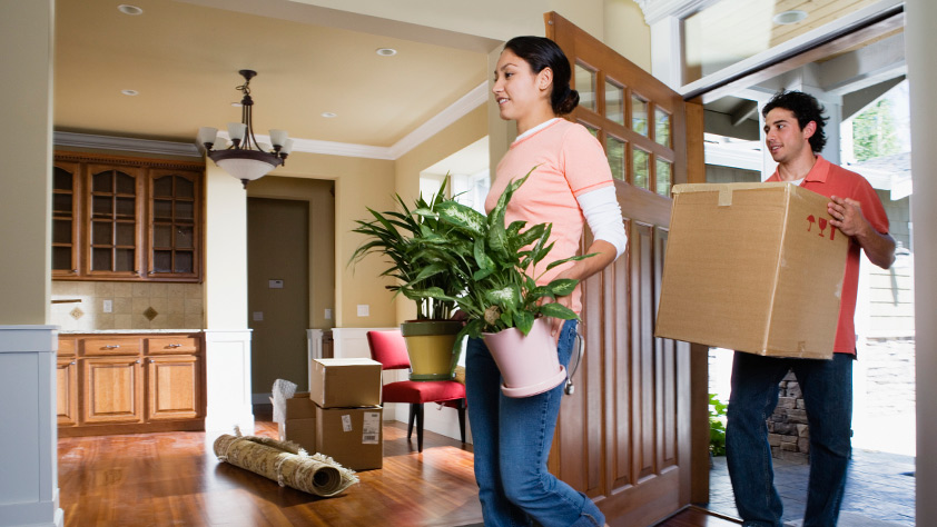 Couple Moving in Home