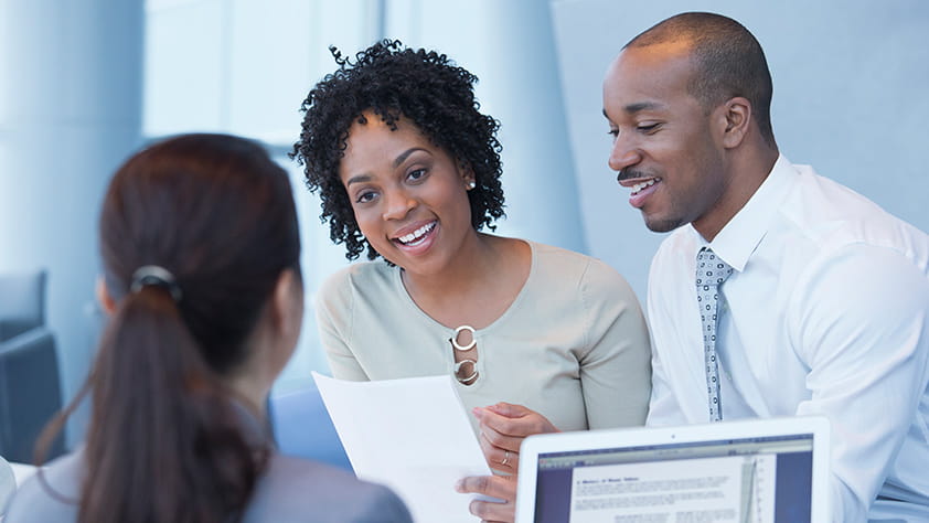 Couple Reviewing Paperwork