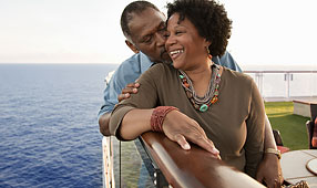 Happy Senior Couple on a Cruise