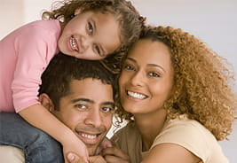 Mom and dad and their child