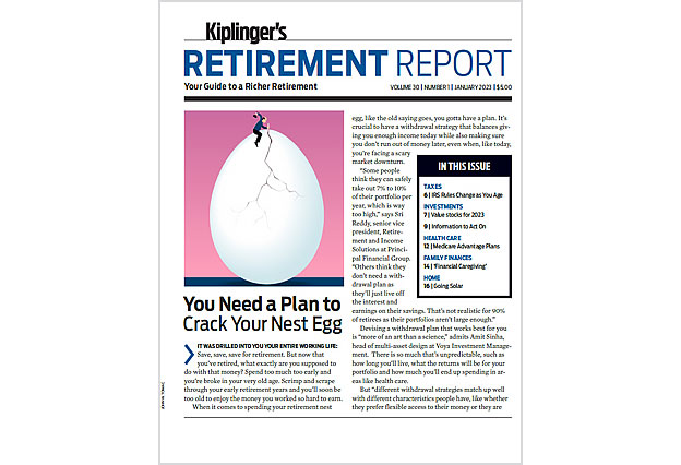 Cover of the January 2023 Kiplinger's Retirement Report