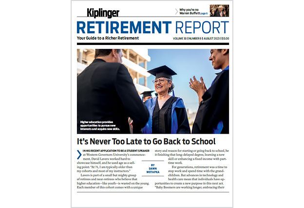 Cover of the August 2023 Kiplinger Retirement Report