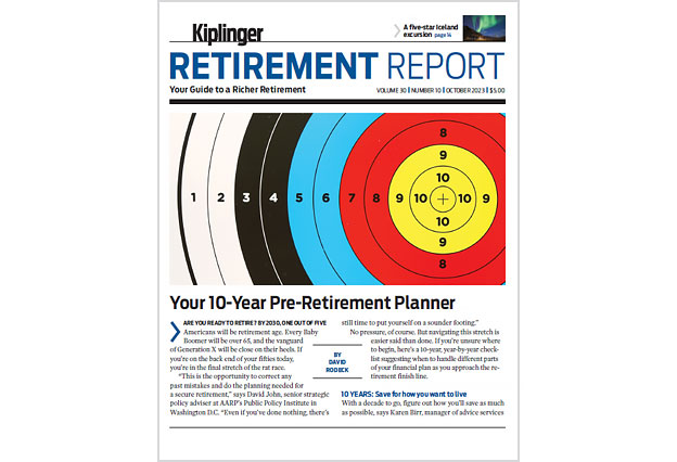 Cover of the October 2023 Kiplinger Retirement Report
