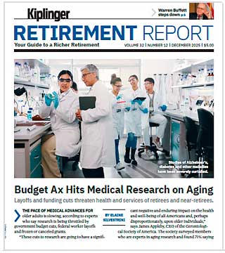 Cover of the December 2025 Kiplinger Retirement Report