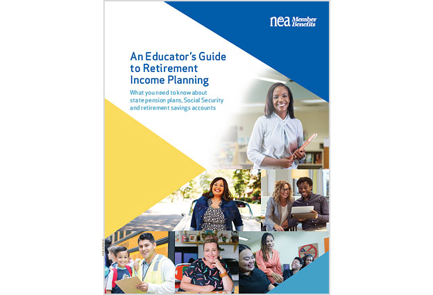 Cover of A Guide About Retirement Planning for Teachers With Photos of Smiling Educators