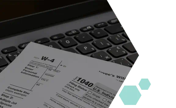 Keyboard with IRS Forms 