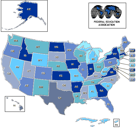NEA Retiree Health Program Rates - Country Map