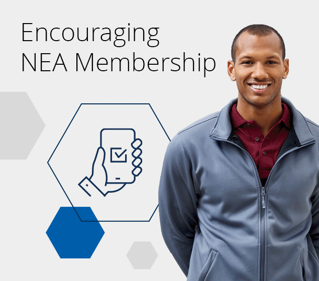 Encouraging NEA Membership - Portrait of Male NEA Member