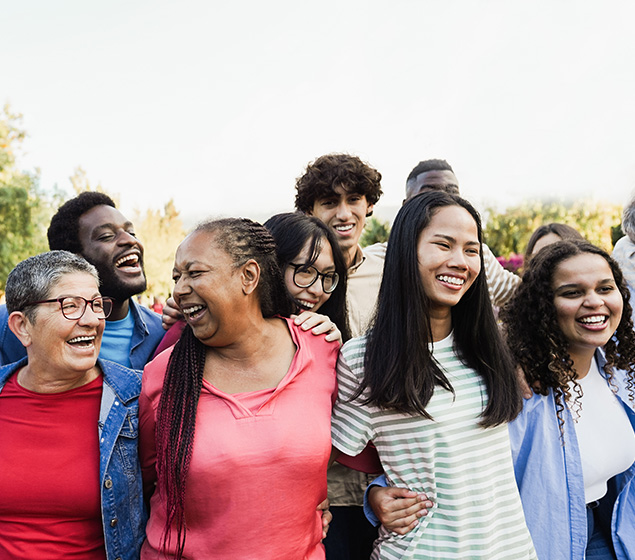 Group of Educators Standing Outside