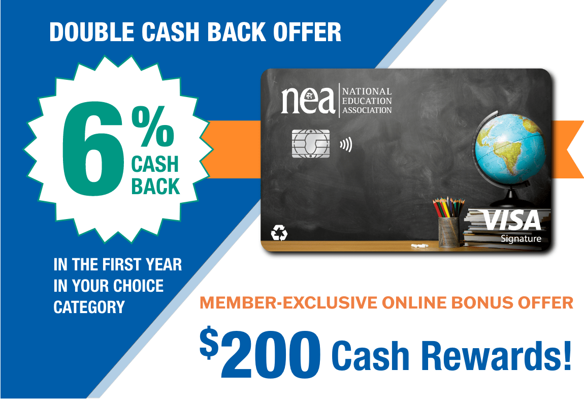 Double cash back offer