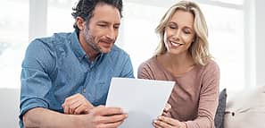 Couple Looking at Paperwork
