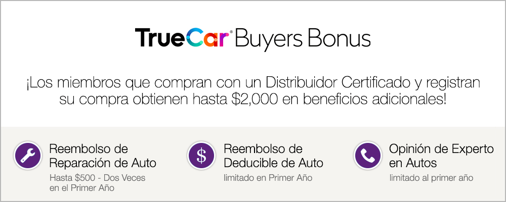 Información de TrueCar Buyers Bonus