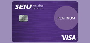 SEIU Member Benefits Platinum Visa card designed for Finance needs