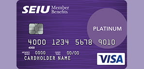 Ilustración de la Tarjeta SEIU Visa Secured