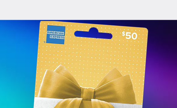 Tarjeta de regalo electrónica American Express de $50