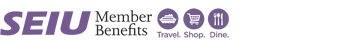 SEIU Shop and Dine logo