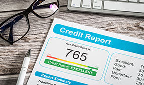 Una declaración de informe de crédito